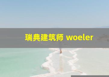 瑞典建筑师 woeler